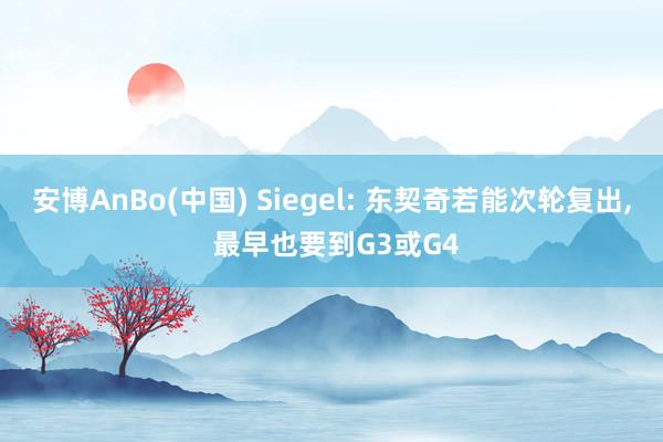 安博AnBo(中国) Siegel: 东契奇若能次轮复出, 最早也要到G3或G4